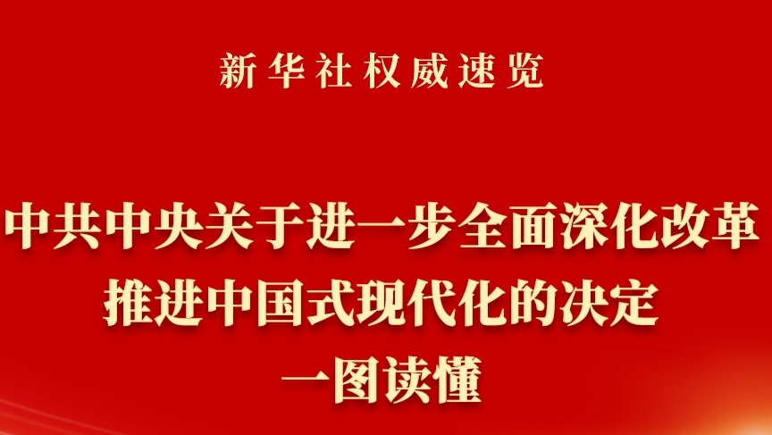  《中共中央關(guān)于進一步全面深化改革、推進中國式現(xiàn)代化的決定》一圖讀懂