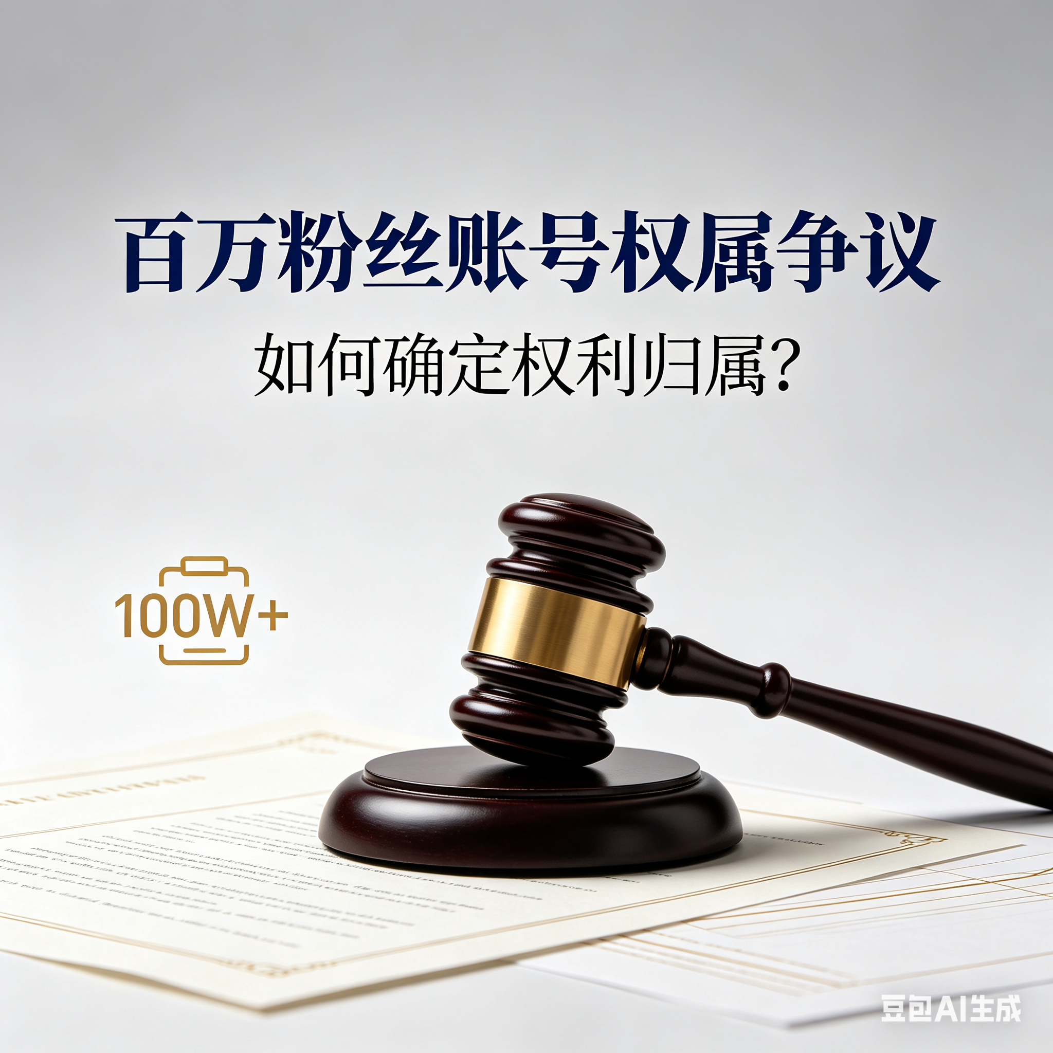 百萬(wàn)粉絲賬號(hào)發(fā)生權(quán)屬爭(zhēng)議，如何確定權(quán)利歸屬？